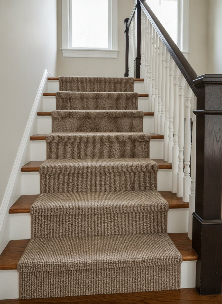 Basketweave as a stair runner