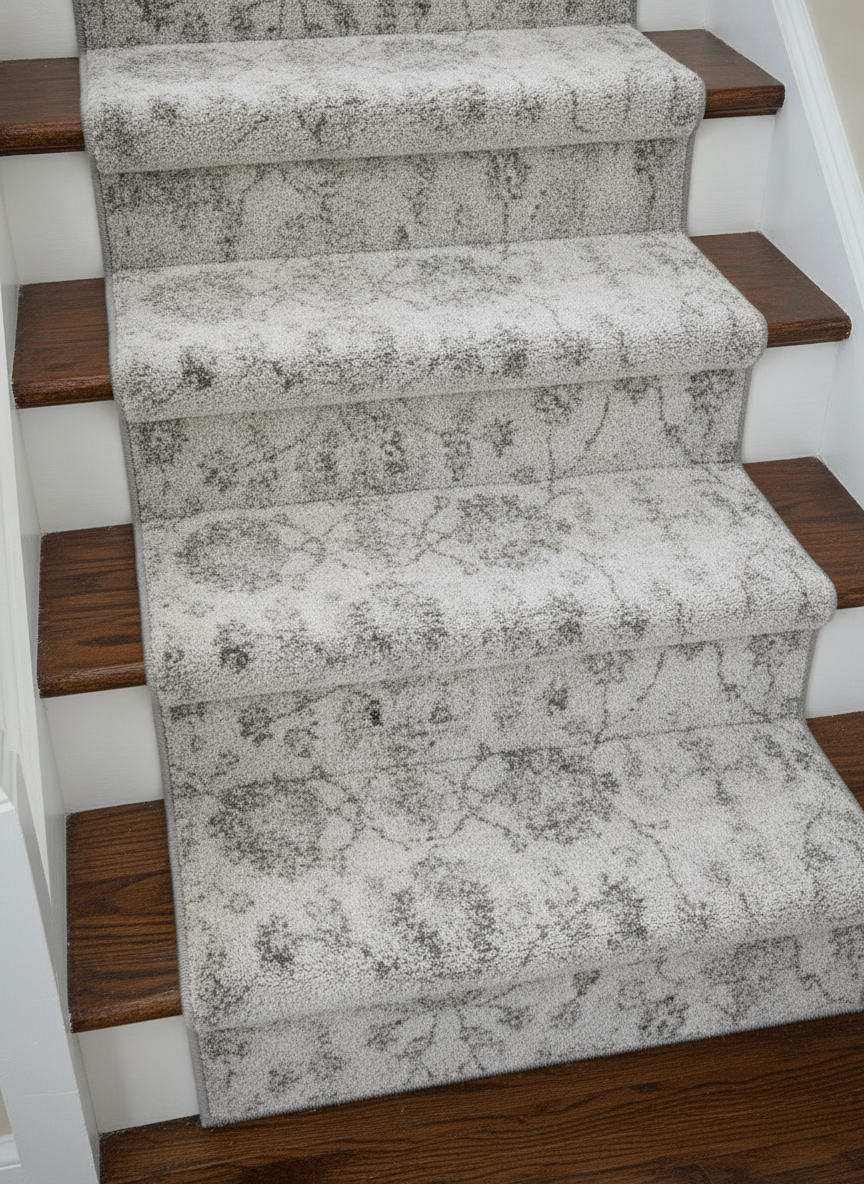 Looking down the steps