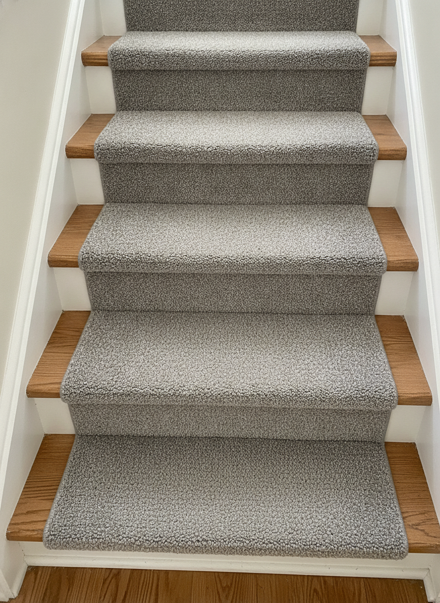 Looking down the steps