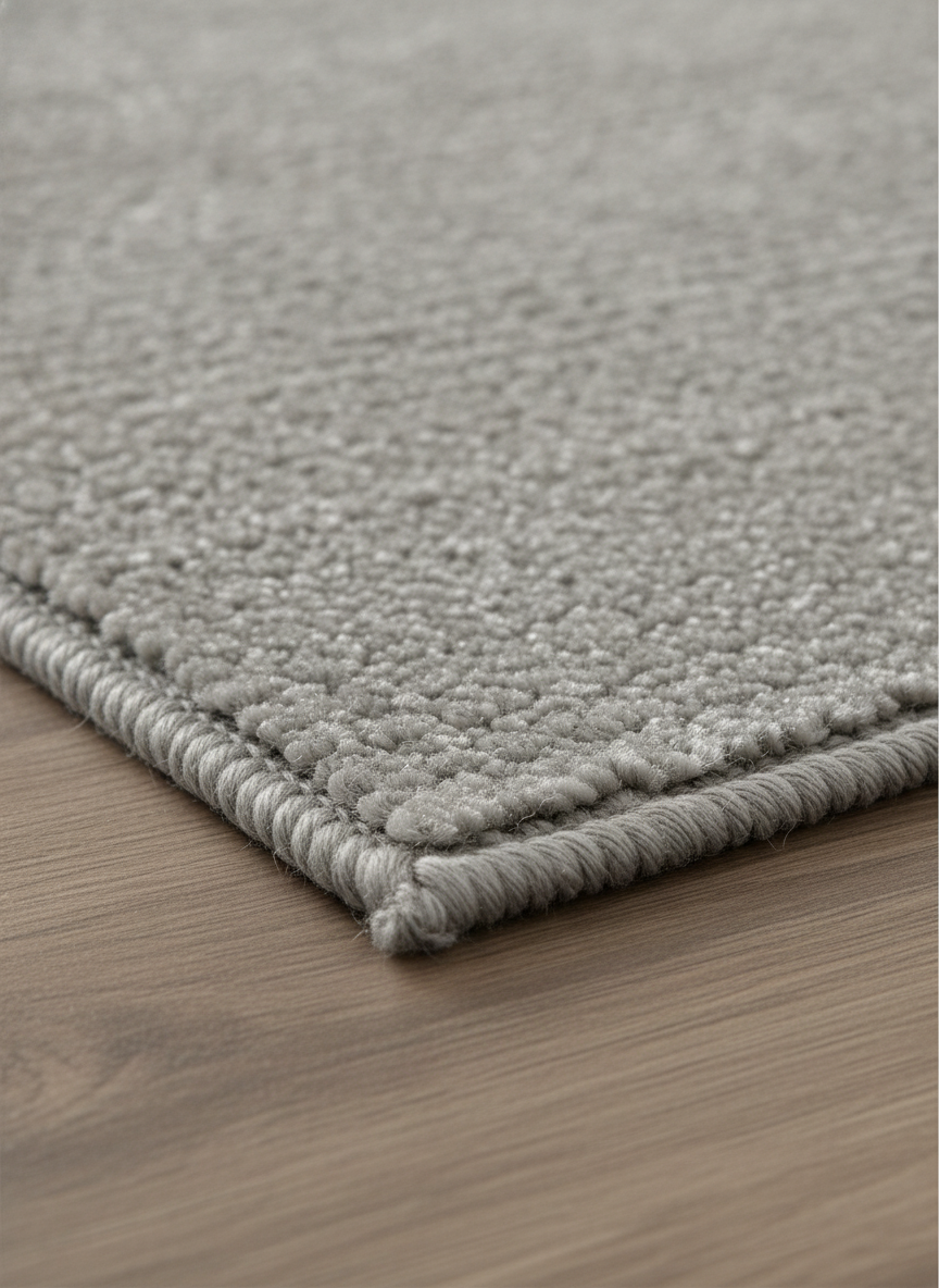Serged edge detail — finished in our workroom