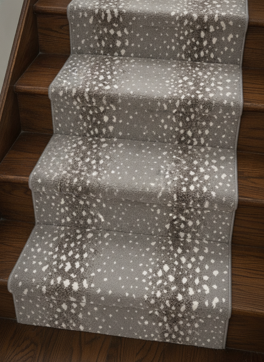 Looking down the steps