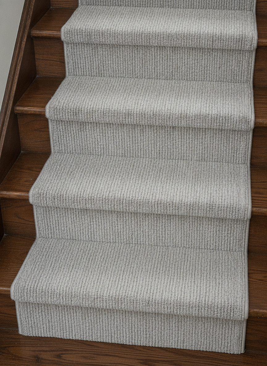 Looking down the steps
