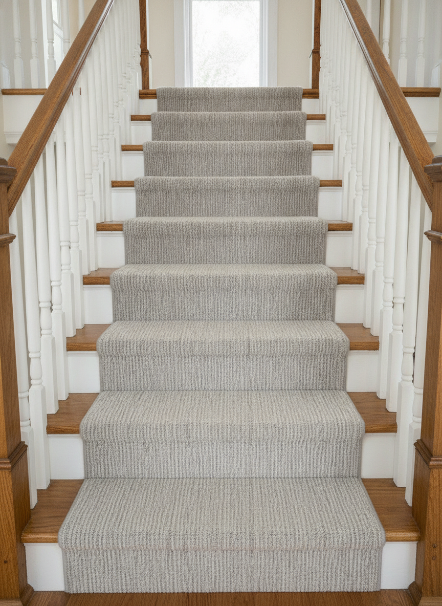 Linear Gray as a stair runner