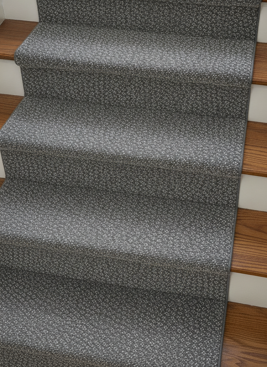 Looking down the steps